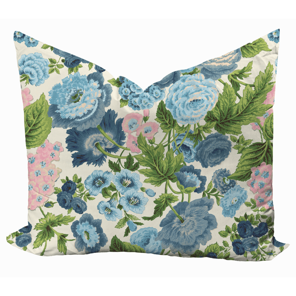 Martha Pillow Cover in Ballet & Blue - Liza Pruitt