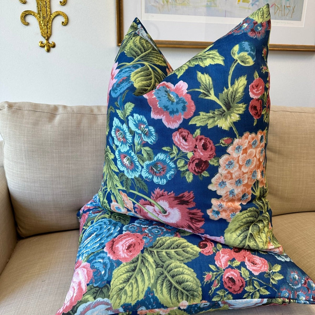 Martha Pillow Cover in Navy - Liza Pruitt