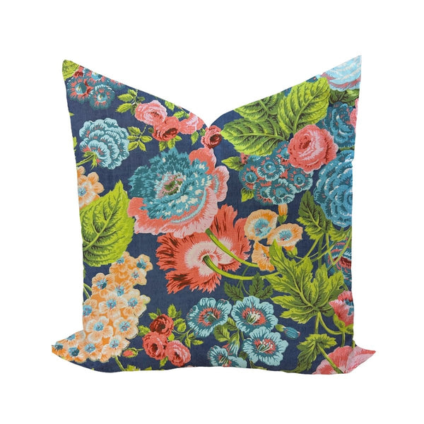 Martha Pillow Cover in Navy - Liza Pruitt
