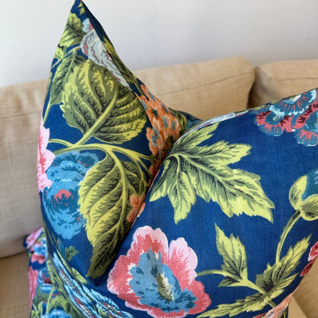 Martha Pillow Cover in Navy - Liza Pruitt