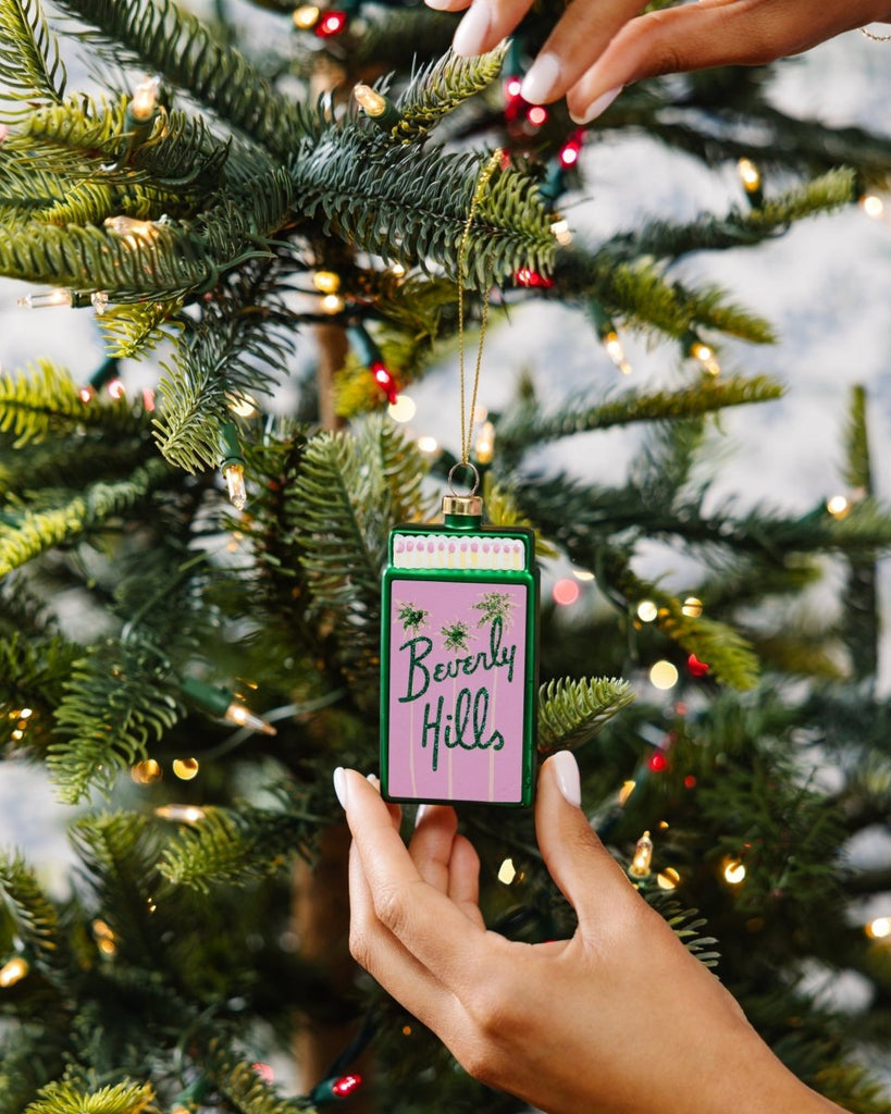 Matchbook Ornament - Beverly Hills - Liza Pruitt
