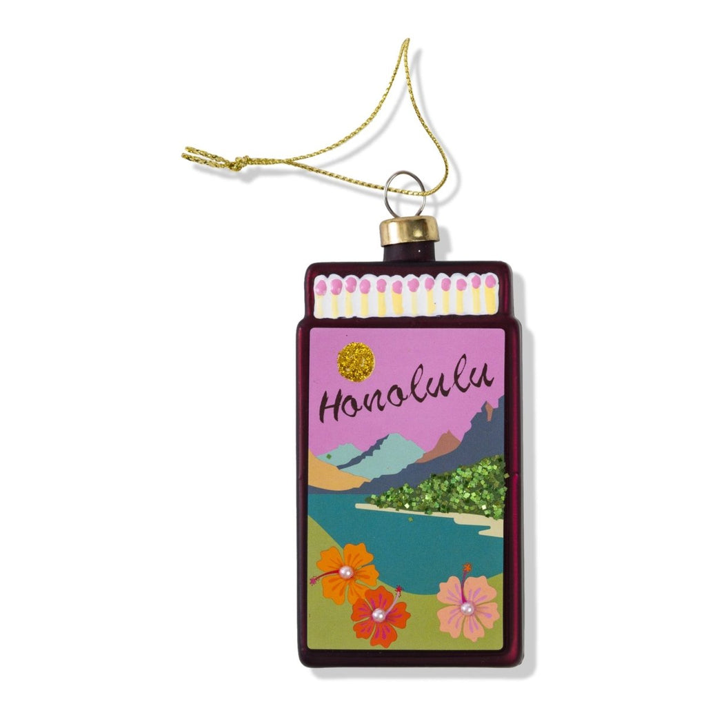 Matchbook Ornament - Honolulu - Liza Pruitt