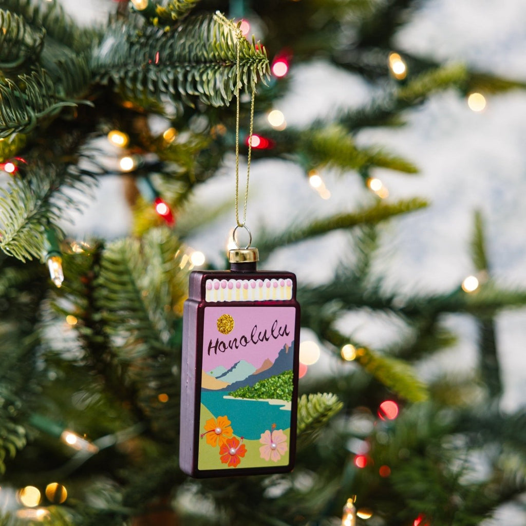 Matchbook Ornament - Honolulu - Liza Pruitt