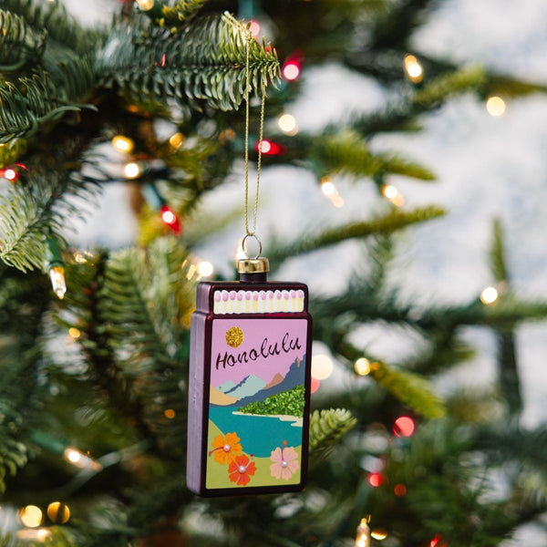 Matchbook Ornament - Honolulu - Liza Pruitt