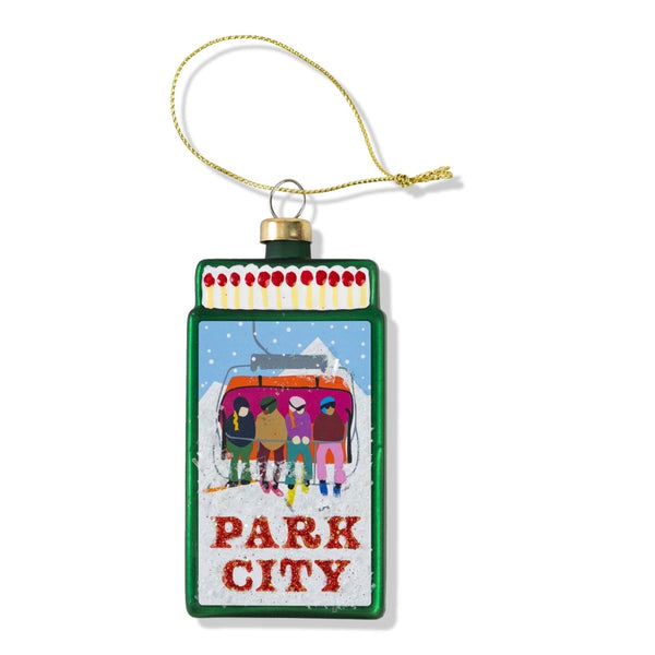 Matchbook Ornament - Park City - Liza Pruitt