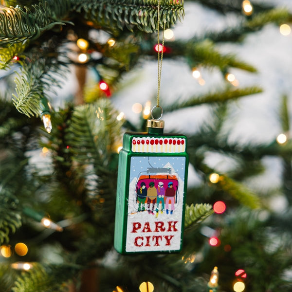 Matchbook Ornament - Park City - Liza Pruitt