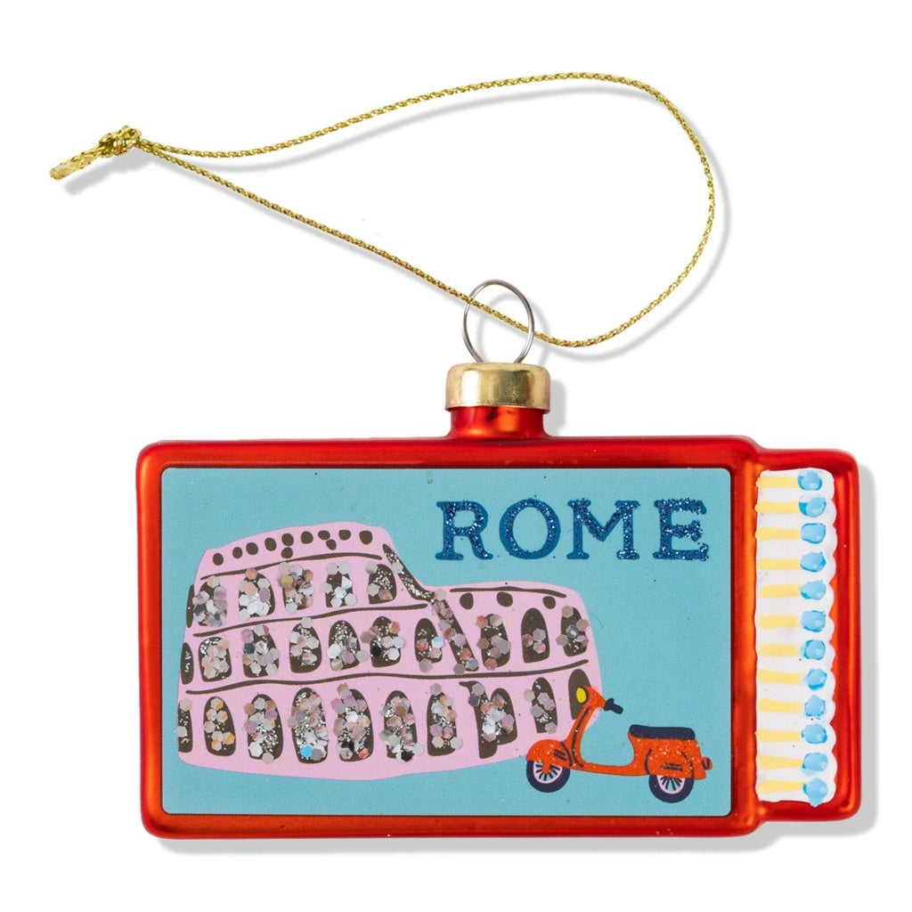 Matchbook Ornament - Rome - Liza Pruitt