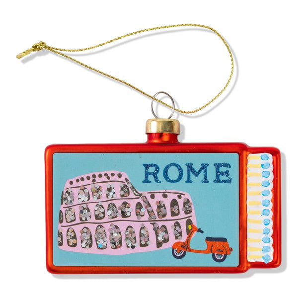 Matchbook Ornament - Rome - Liza Pruitt