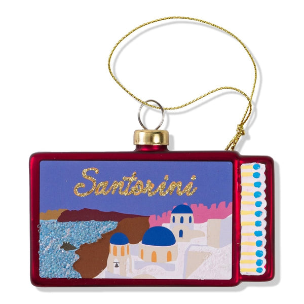 Matchbook Ornament - Santorini - Liza Pruitt