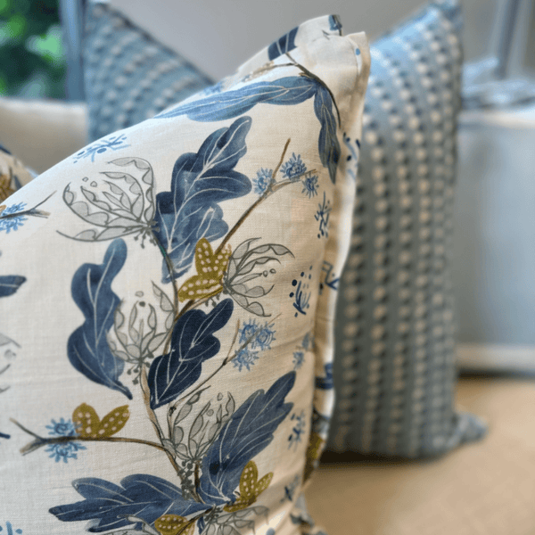 McCall in Slate Blue by Ferrick Mason Pillow Cover - Liza Pruitt