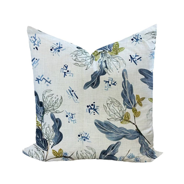 McCall in Slate Blue by Ferrick Mason Pillow Cover - Liza Pruitt