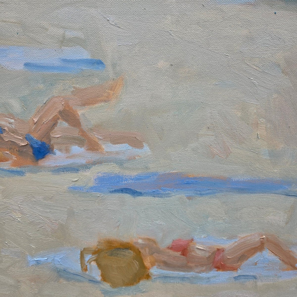 Mediterranean Beach | 48" h x 48" w - Liza Pruitt