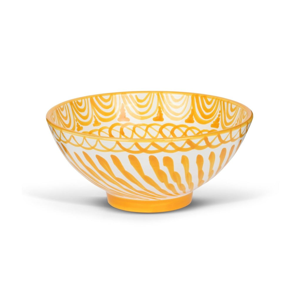 Medium bowl with hand painted designs - Liza Pruitt