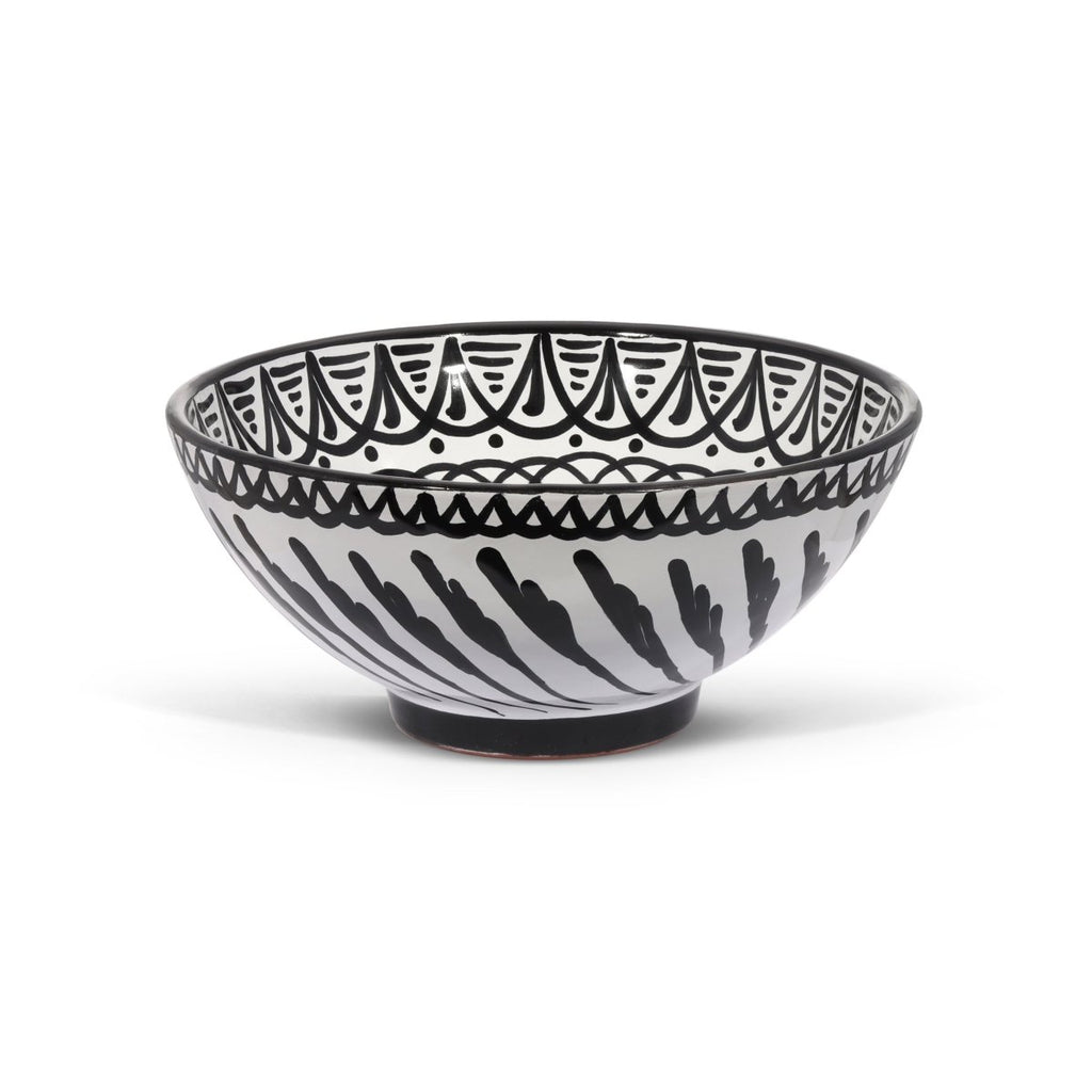 Medium bowl with hand painted designs - Liza Pruitt