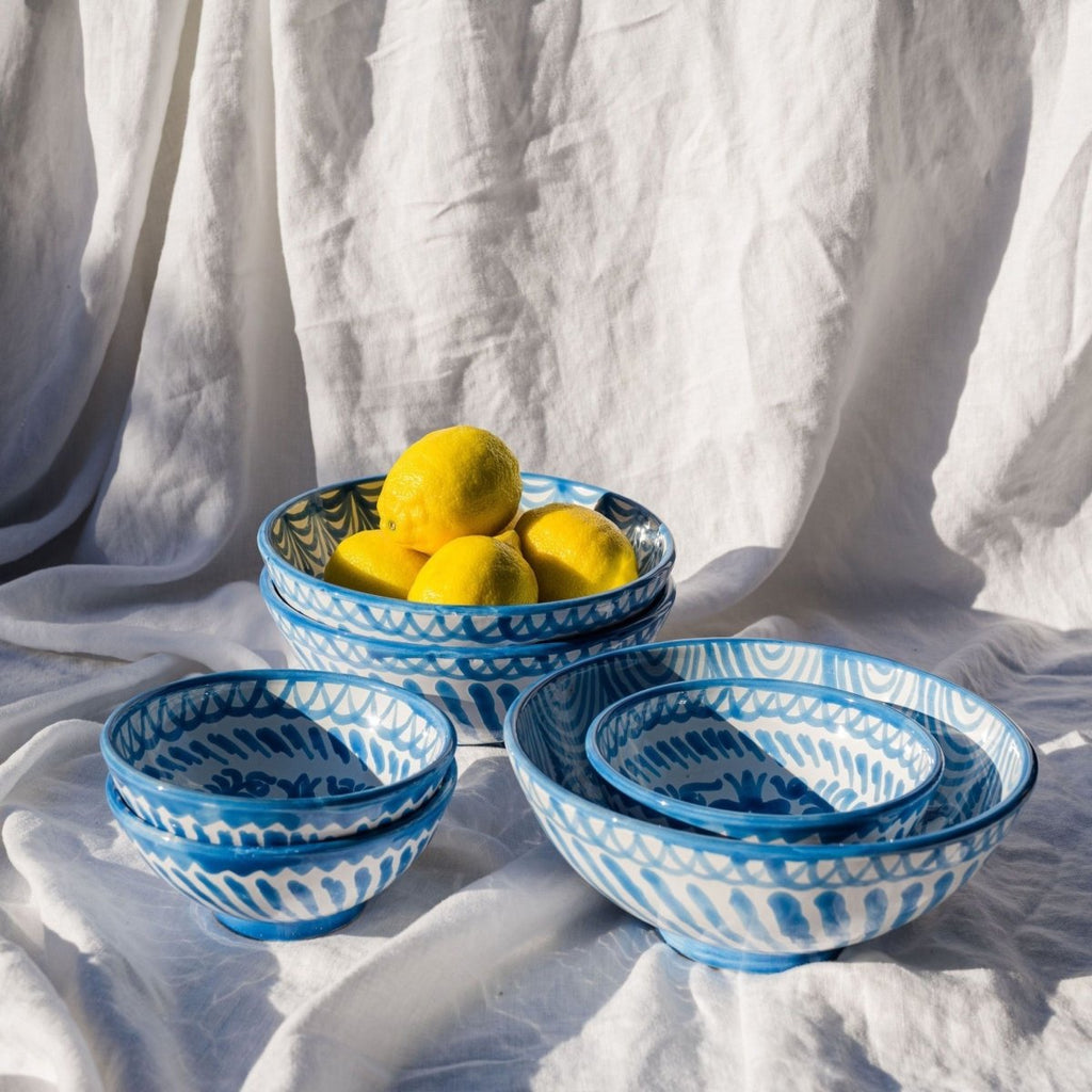 Medium bowl with hand painted designs - Liza Pruitt