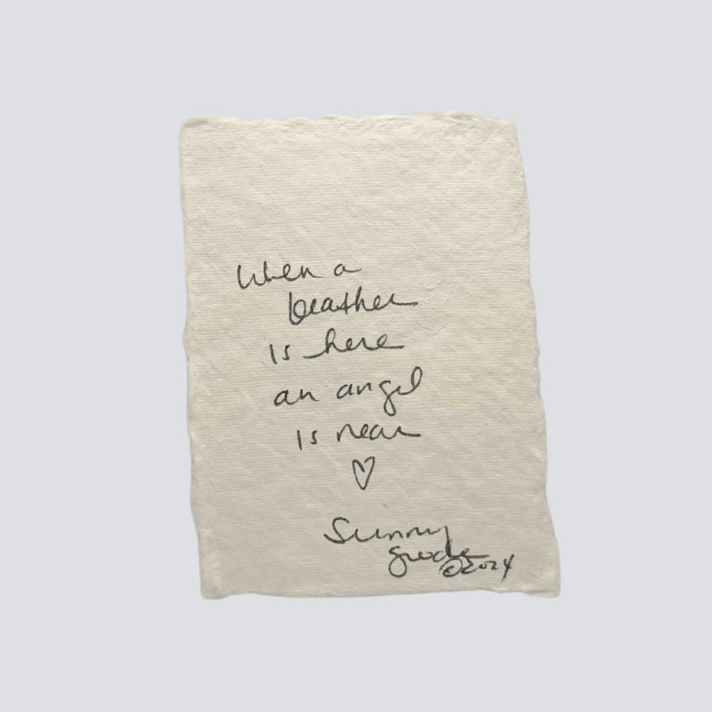 Medium Pale Sage Angel Feather - Liza Pruitt