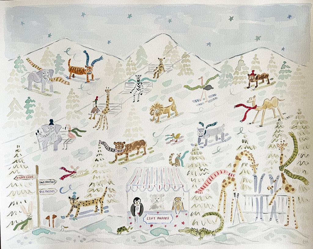 Menagerie Mountain | 16" h x 20" w | Original - Liza Pruitt