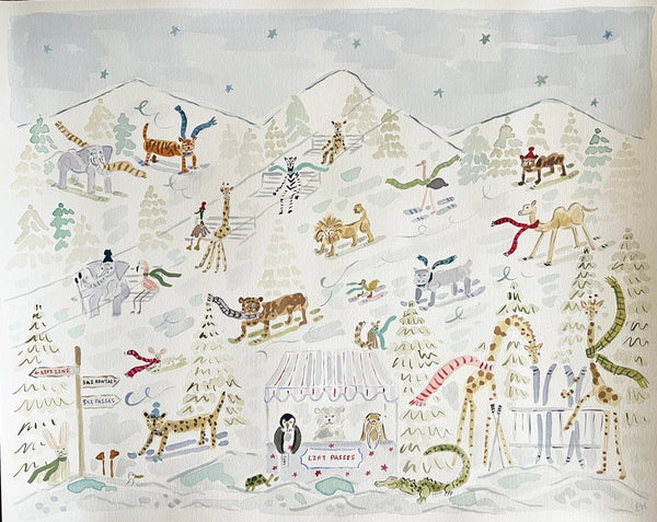 Menagerie Mountain | 16" h x 20" w | Original - Liza Pruitt