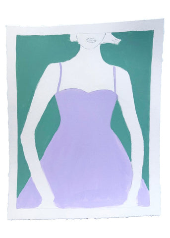 Mermaid | 10" h x 8" w | Framed - Liza Pruitt
