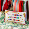 Merry & Bright Needlepoint Pillow - Liza Pruitt