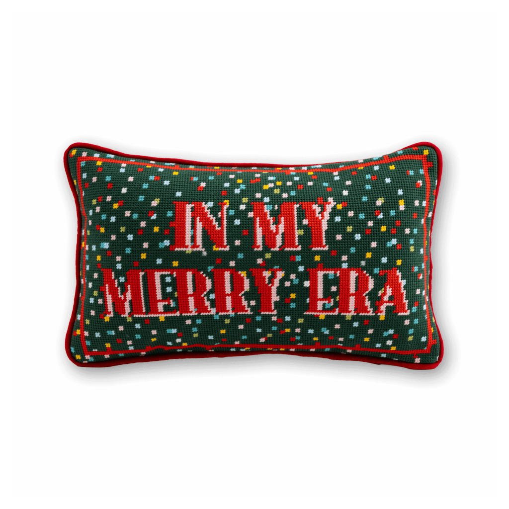 Merry Era Needlepoint Pillow - Liza Pruitt
