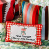 Merry Little Cocktail Needlepoint Pillow - Liza Pruitt