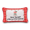 Merry Little Cocktail Needlepoint Pillow - Liza Pruitt