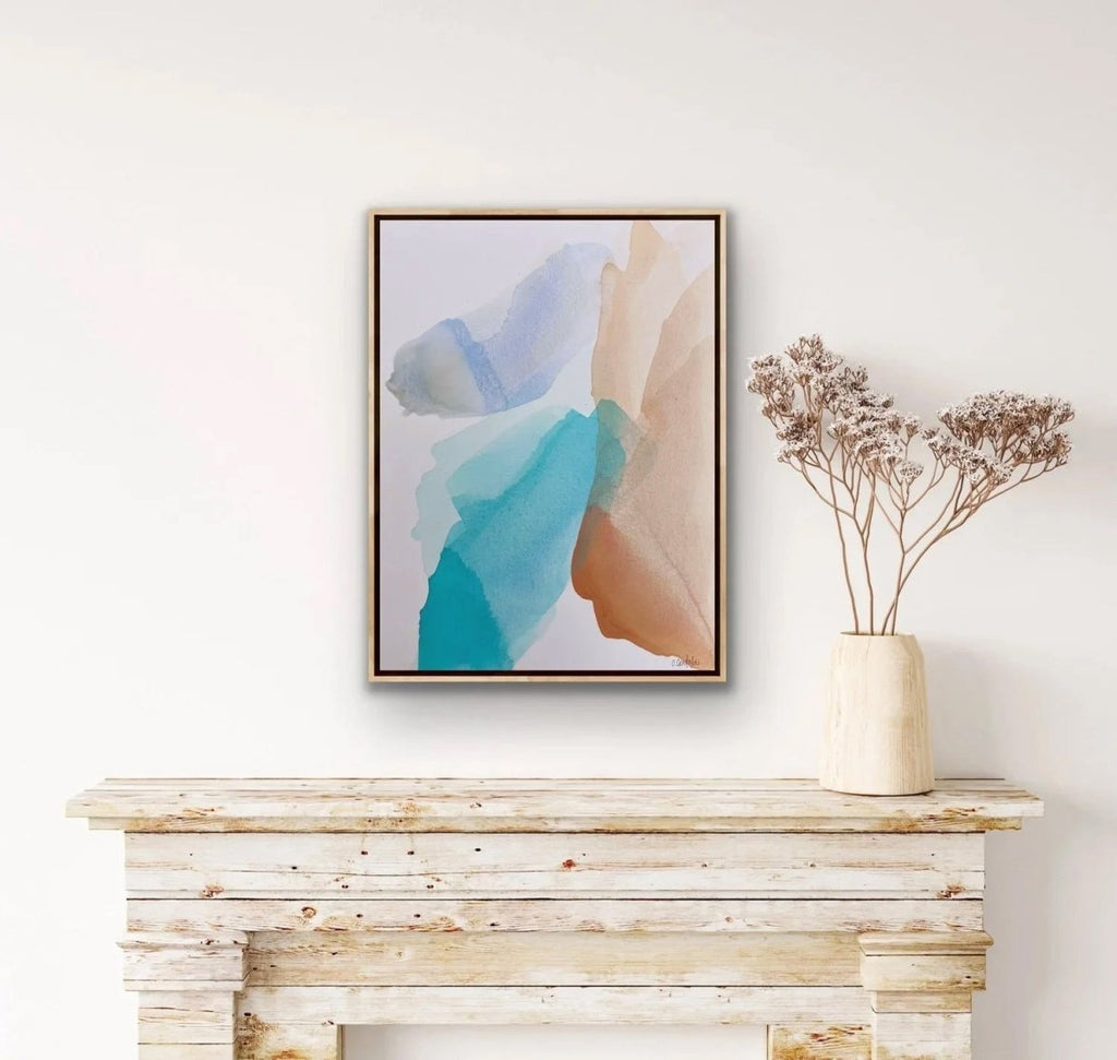 Message in a Bottle | 24" h x 18” w | Framed - Liza Pruitt