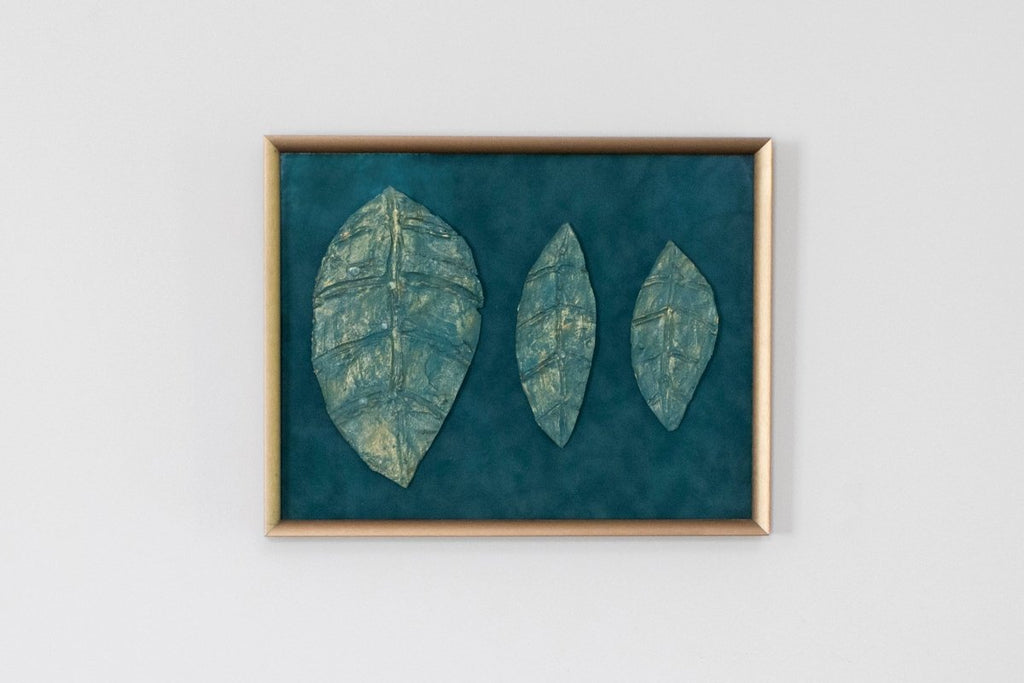 Mid Century Green Vardo Leaf Series II | 13" h x 16" w | Framed - Liza Pruitt