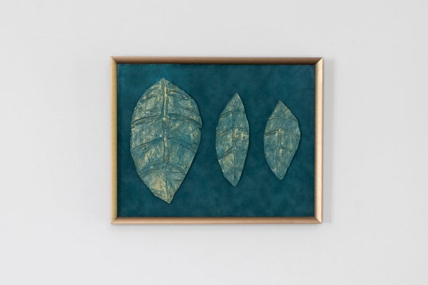 Mid Century Green Vardo Leaf Series II | 13" h x 16" w | Framed - Liza Pruitt