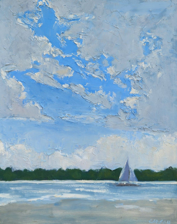 Mid - Day Sail | 20" h x 16" w - Liza Pruitt