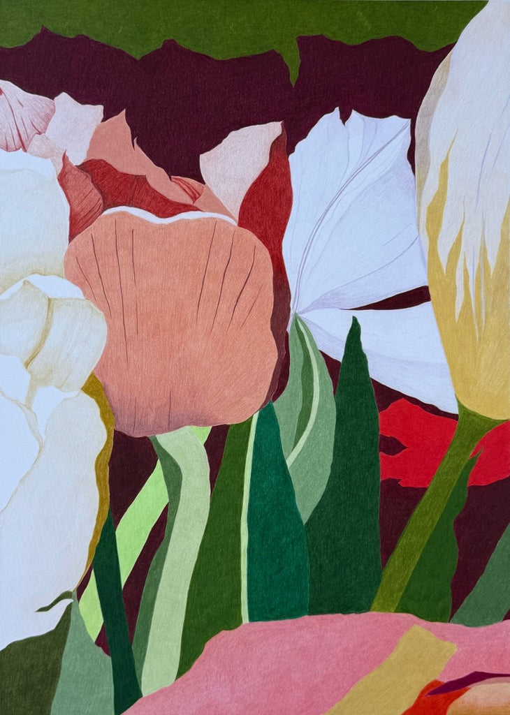 Mid - Spring Melange | 24" h x 18" w - Liza Pruitt