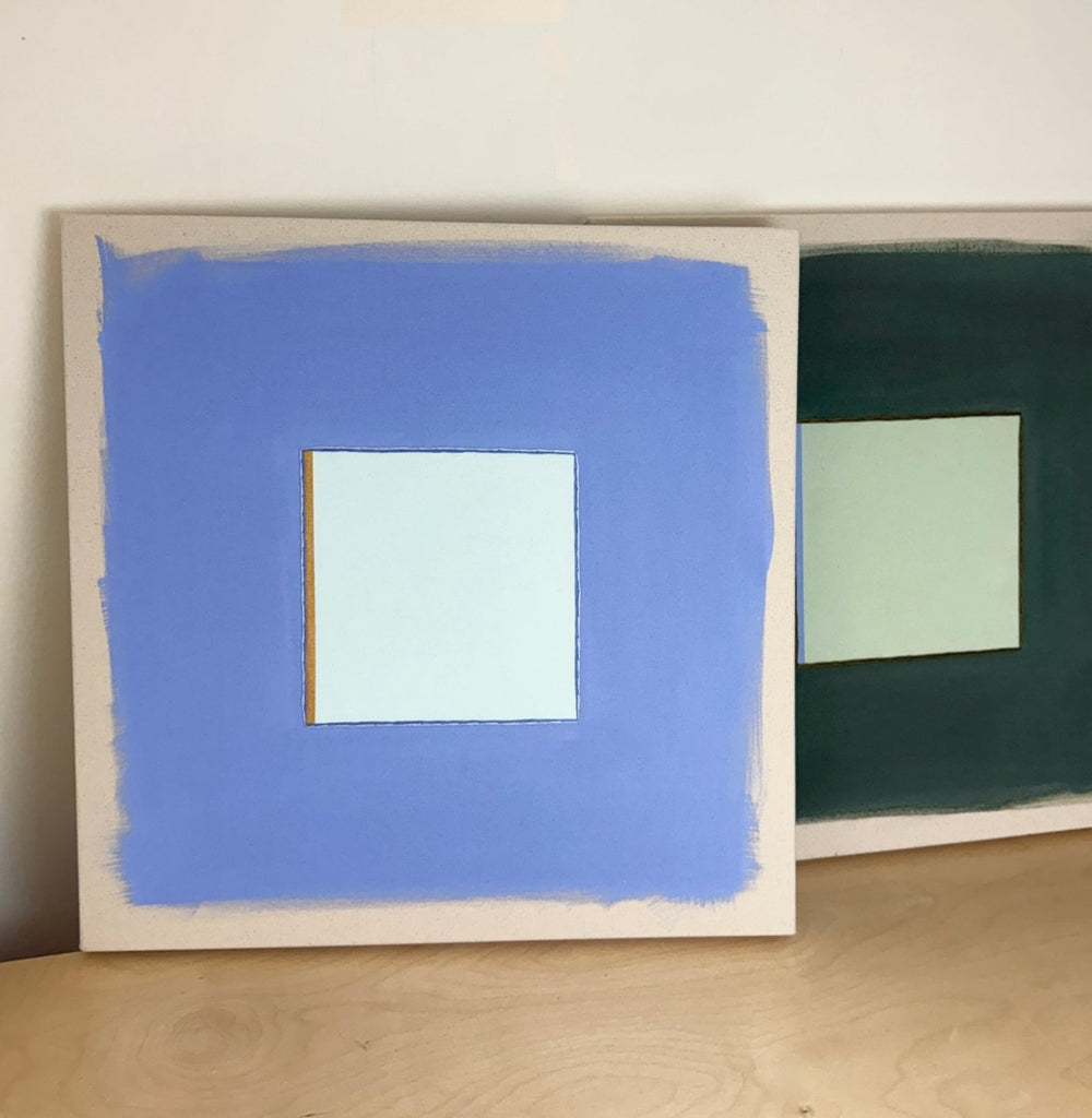 Mint Sage/Cabin Green With Olive | 24" h x 24" w - Liza Pruitt