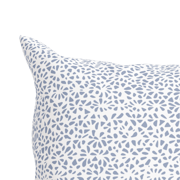 Modern Blue Pillow in Petal Party - Liza Pruitt