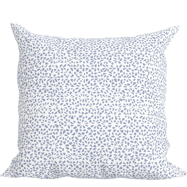 Modern Blue Pillow in Petal Party - Liza Pruitt