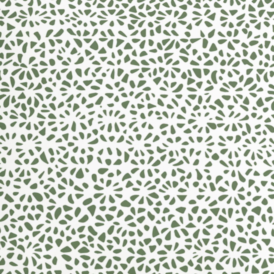 Modern Green Pillow in Tesselle - Liza Pruitt