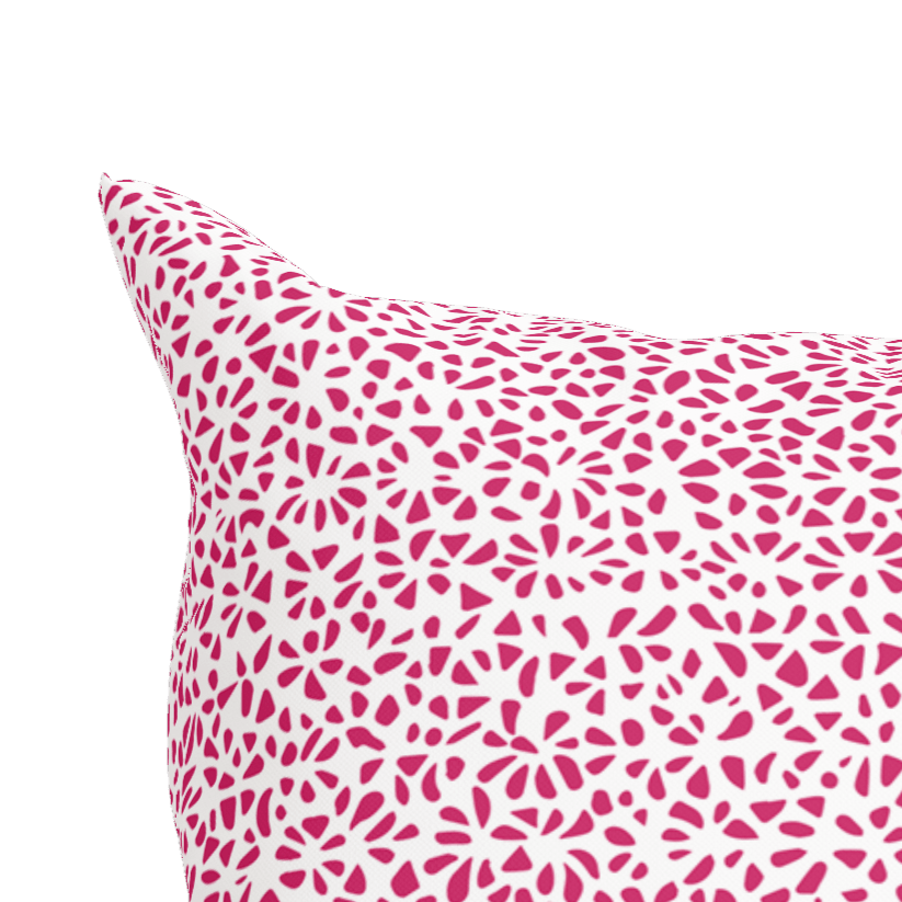 Modern Pink Pillow in Tesselle - Liza Pruitt