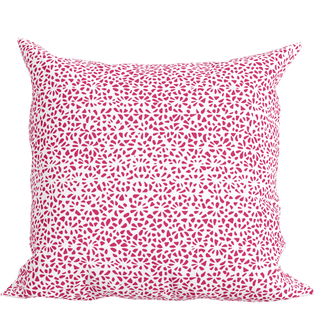 Modern Pink Pillow in Tesselle - Liza Pruitt