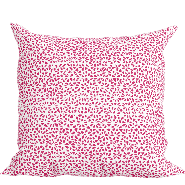 Modern Pink Pillow in Tesselle - Liza Pruitt