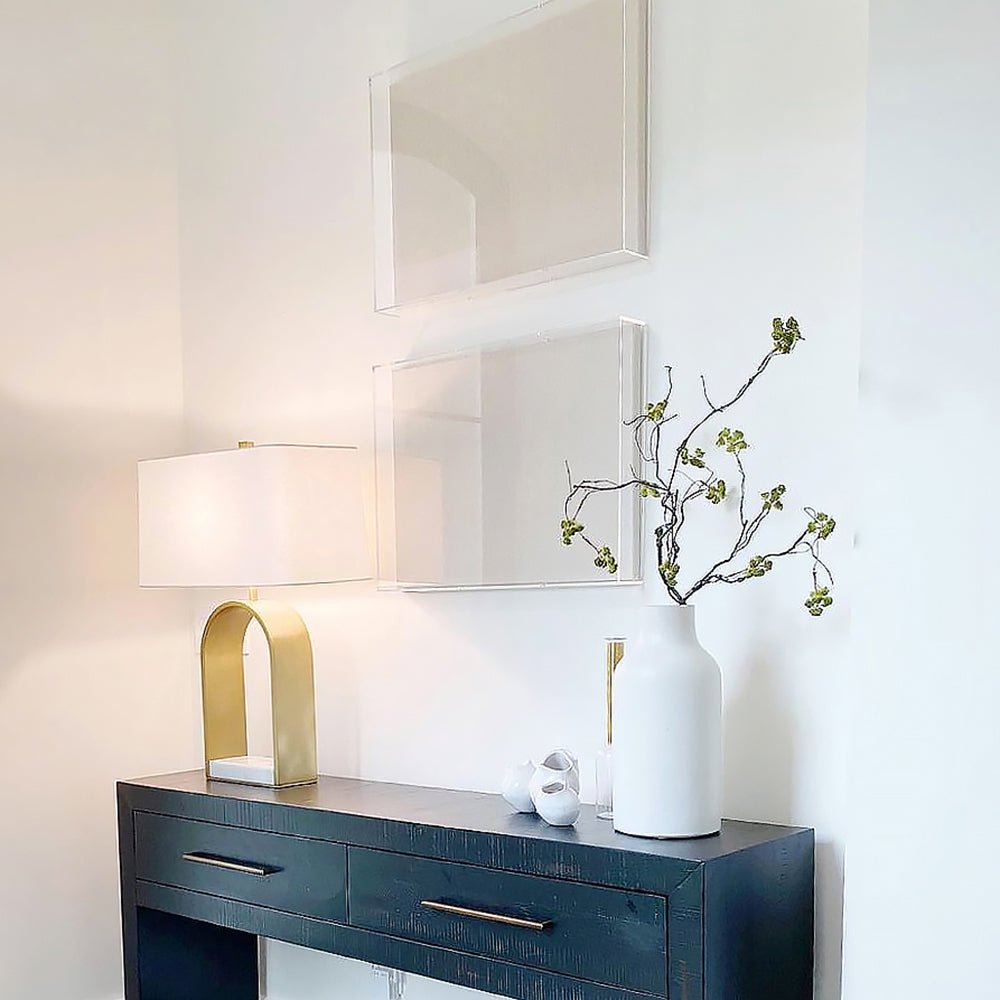 Modern UV - Grade Acrylic Shadowbox with Linen Canvas 2" Depth - Liza Pruitt