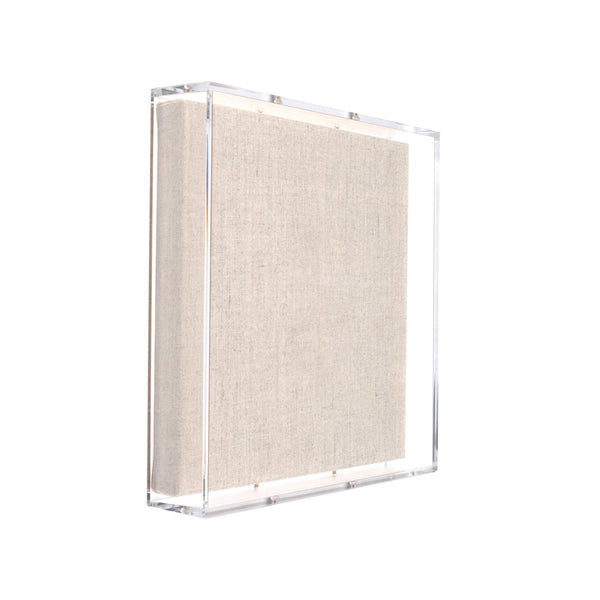 Modern UV - Grade Acrylic Shadowbox with Linen Canvas 2" Depth - Liza Pruitt