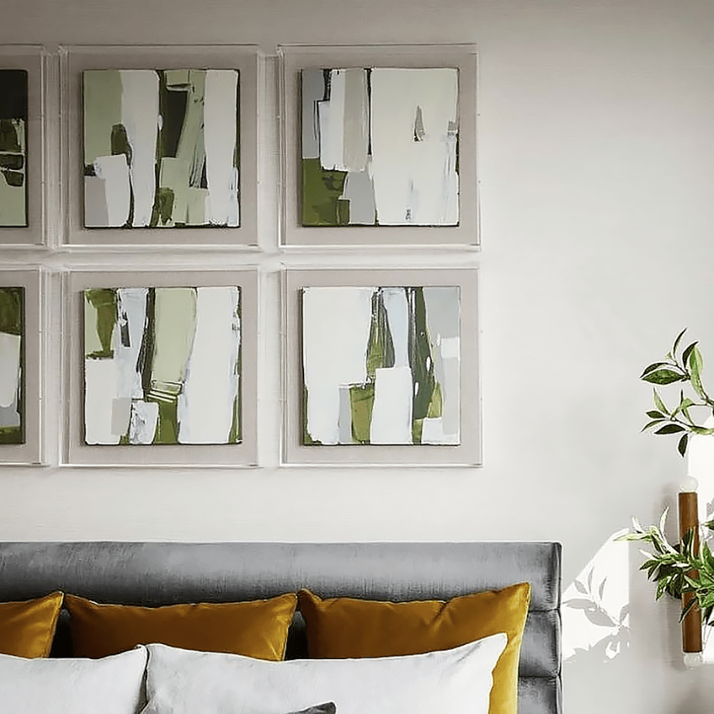 Modern UV - Grade Acrylic Shadowbox with Linen Canvas 2" Depth - Liza Pruitt