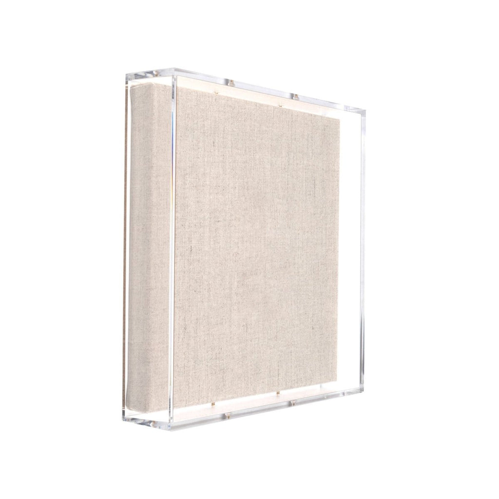 Modern UV - Grade Acrylic Shadowbox with Linen Canvas 2" Depth - Liza Pruitt