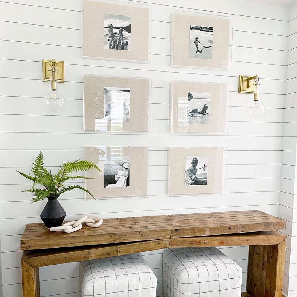 Modern UV - Grade Acrylic Shadowbox with Linen Canvas 3" Depth - Liza Pruitt