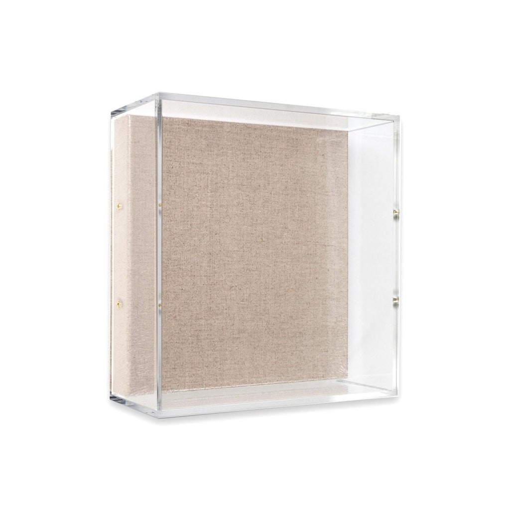 Modern UV - Grade Acrylic Shadowbox with Linen Canvas 3" Depth - Liza Pruitt