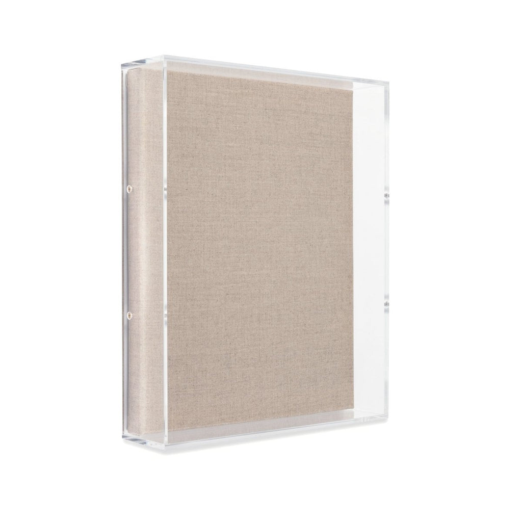 Modern UV - Grade Acrylic Shadowbox with Linen Canvas 3" Depth - Liza Pruitt