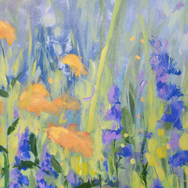 Morning Wildflower Field | 36" h x 48" w - Liza Pruitt