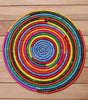Morocco Placemat, colorful raffia Woven tabletop - Liza Pruitt