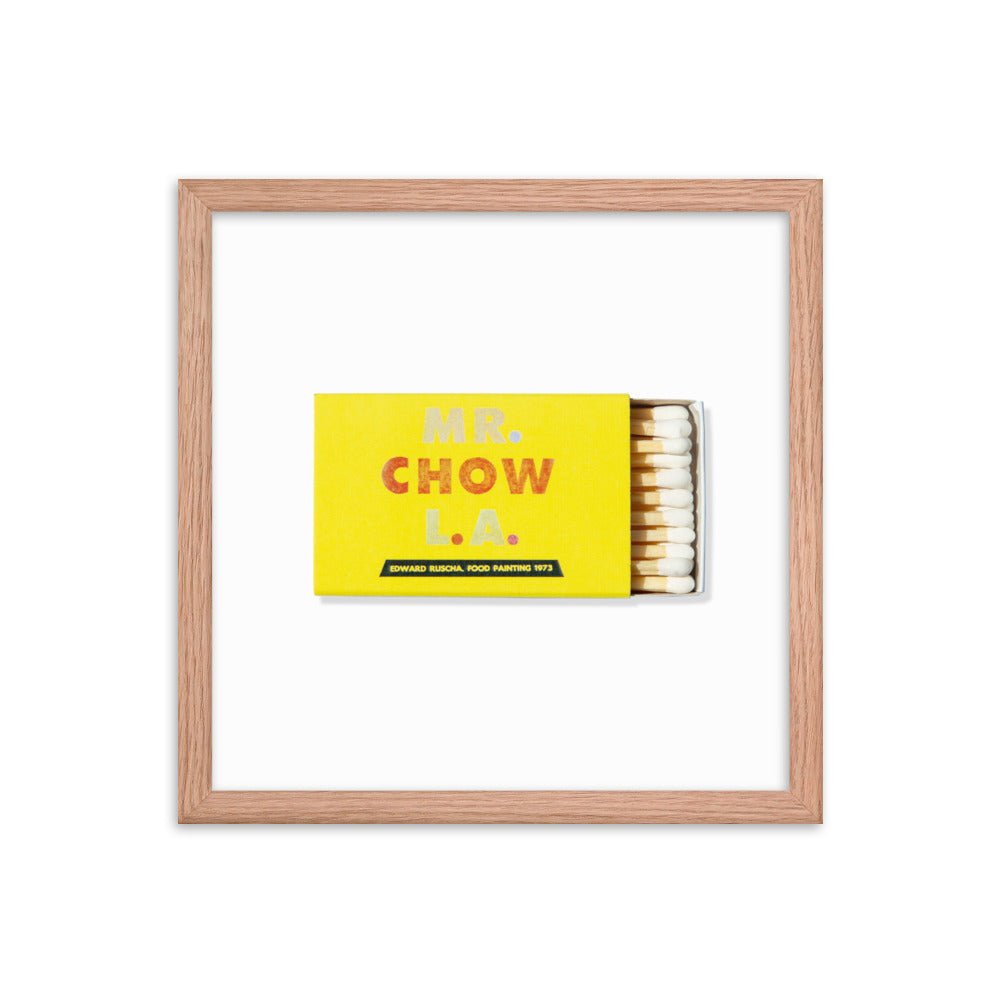 Mr. Chow Framed Print - Liza Pruitt