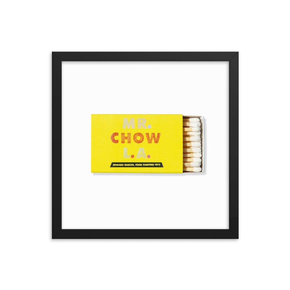 Mr. Chow Framed Print - Liza Pruitt